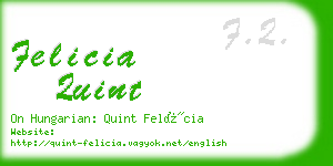 felicia quint business card